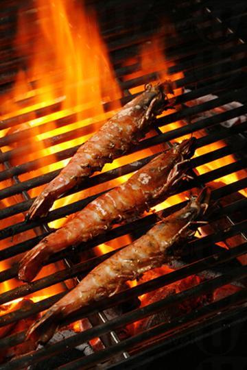 爽口彈牙的香茅大蝦 。 九龍萬麗酒店 秋日 BBQ 送你大閘蟹